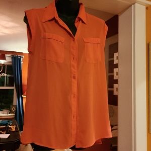 Coral Ann Taylor Sleeveless Shirt